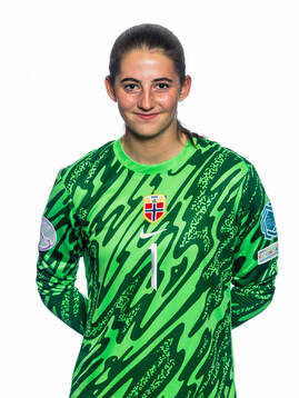 Goalkeeper Hanna Krog of the Norwegian U17 national