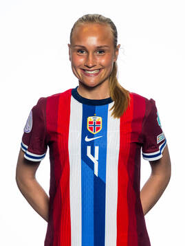 Josefine Lefdal of the Norwegian U17 national football team