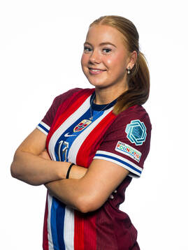 Thale Hauge of the Norwegian U17 national football team