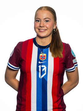 Thale Hauge of the Norwegian U17 national football team
