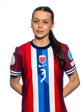Nora Mjøs of the Norwegian U17 national football team