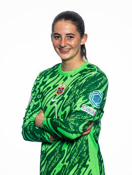 Goalkeeper Hanna Krog of the Norwegian U17 national