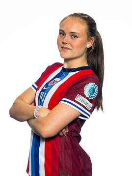 Tuva Sagen of the Norwegian U17 national football team