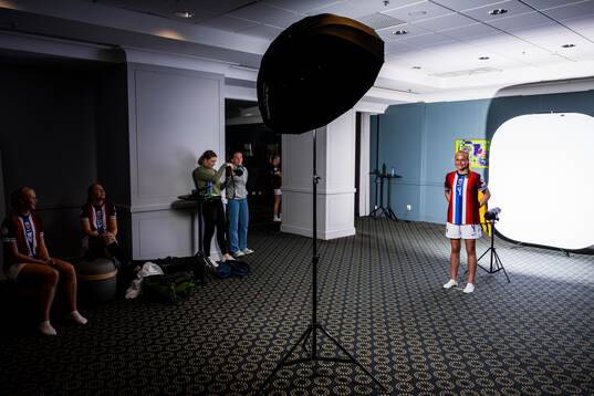 Josefine Lefdal of the Norwegian U17 national football team
