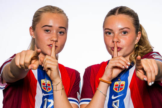 Tomine Enger and Christina Herseth of the Norwegian U17