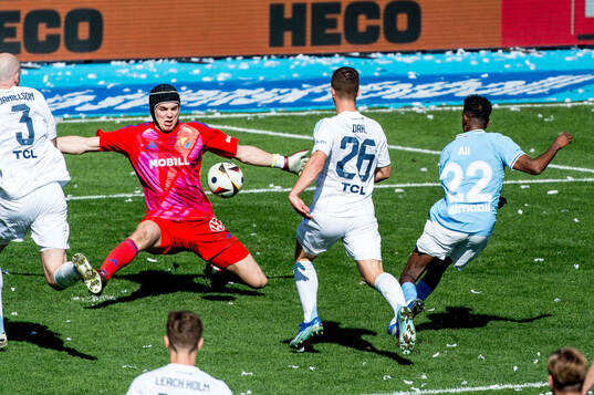 Malmö FFs Taha Abdi Ali jublar