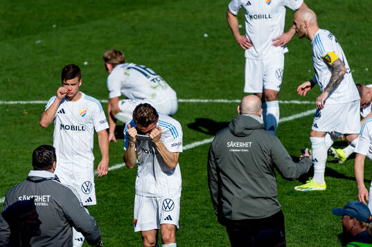 Djurgårdens spelare deppar