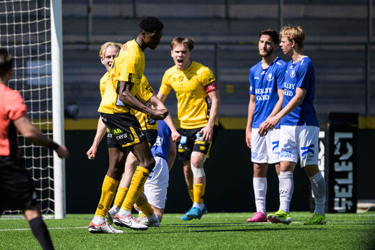 Elfsborgs Mohammed Rufai jublar