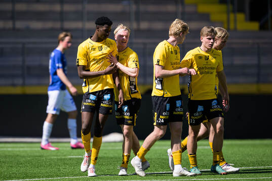 Elfsborgs Mohammed Rufai jublar