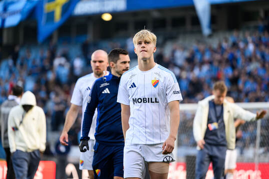 Djurgårdens Lucas Bergvall deppar