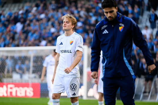 Djurgårdens Oskar Fallenius deppar