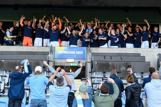 Malmö FFs spelare jublar