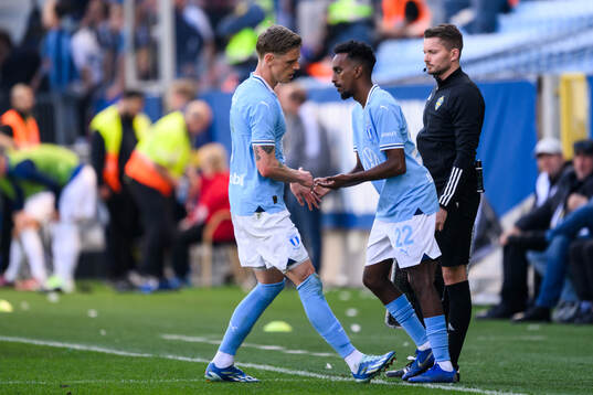 Malmö FFs Søren Rieks och Taha Abdi Ali