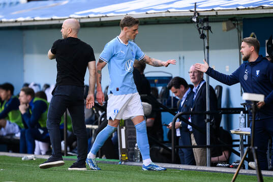Malmö FFs tränare Henrik Rydström och Søren Rieks