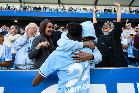 Malmö FFs Taha Abdi Ali jublar