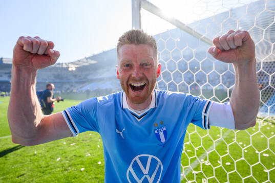 Malmö FFs Anders Christiansen jublar