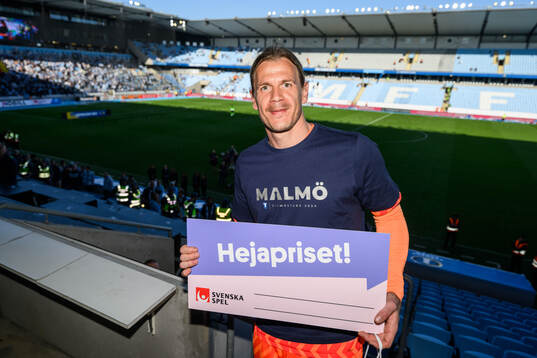 Malmö FFs målvakt Johan Dahlin