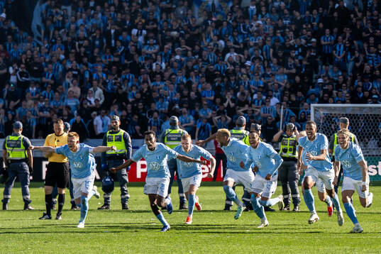 Malmö FFs Anders Christiansen, Taha Abdi Ali, Sebastian