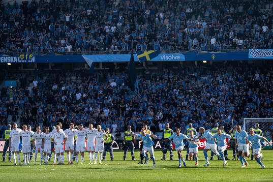 Malmö FFs Anders Christiansen, Taha Abdi Ali, Sebastian