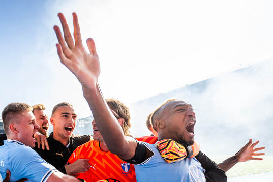 Malmö FFs Derek Cornelius jublar