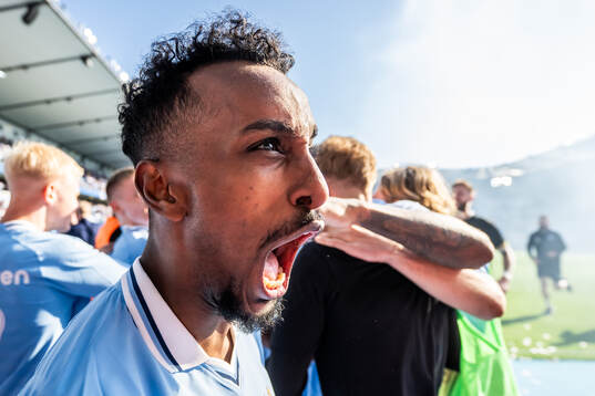 Malmö FFs Taha Abdi Ali jublar