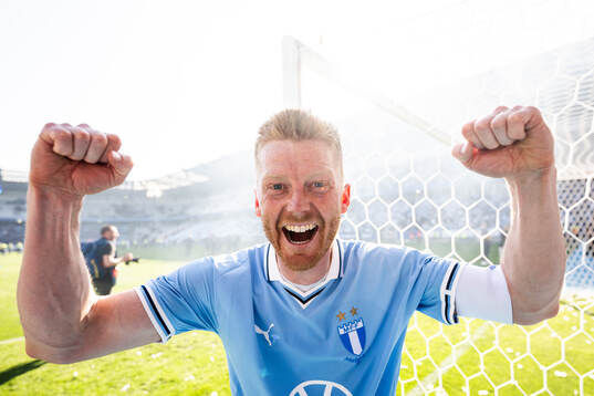 Malmö FFs Anders Christiansen jublar