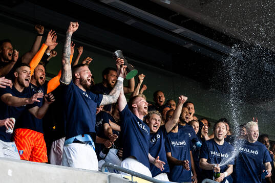 Malmö FFs Pontus Jansson och Anders Christiansen höjer