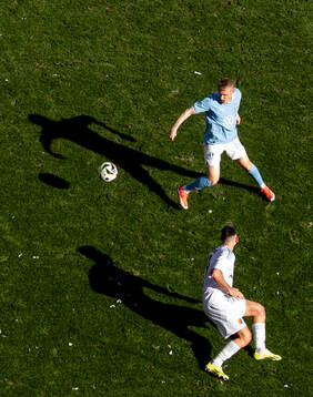 Malmö FFs Sebastian Vinther Jørgensen och Djurgårdens