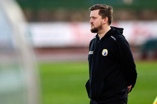 Landvetters tränare Joakim Lindén Johansson