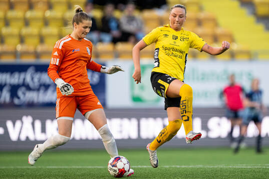 Husqvarnas Wilma Edman och Elfsborgs Stina Jensen