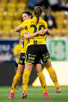 Elfsborgs Izabella Bergström jublar