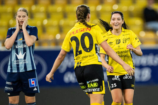 Elfsborgs Izabella Bergström jublar