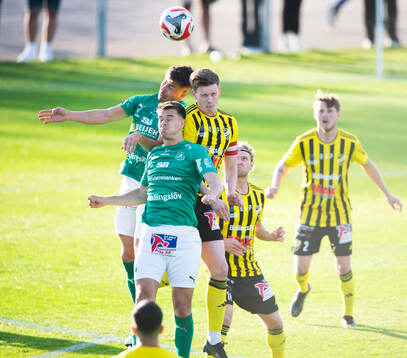 IFK Hässleholms Axel Henriksson i matchen i div. 2 mellan