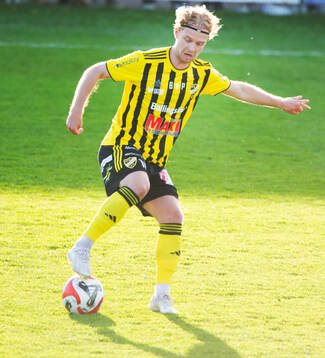 IFK Hässleholms Victor Holmberg i matchen i div. 2 mellan