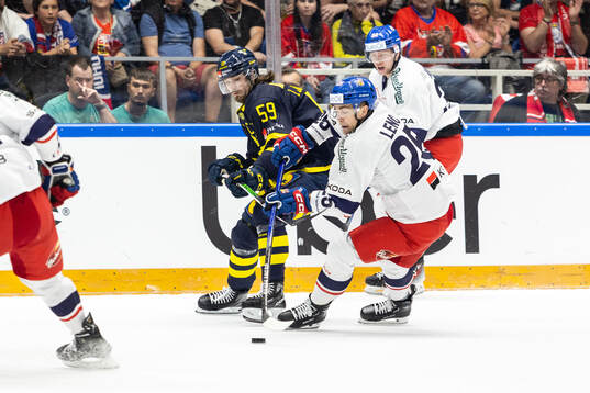 Linus Johansson of Sweden and Radan Lenc of Czech Republic