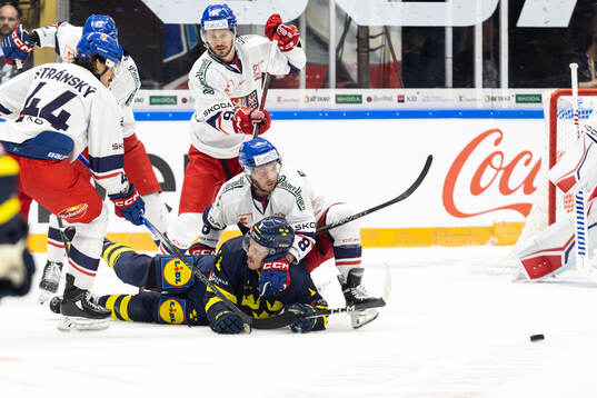 Ondrej Beranek of Czech Republic and Joakim Nygård of