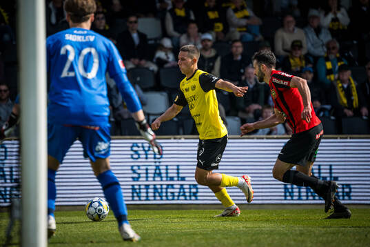 Mjällbys Nicklas Røjkjær och Brommapojkarnas André