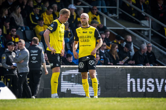 Mjällbys Herman Johansson och Viktor Gustafson