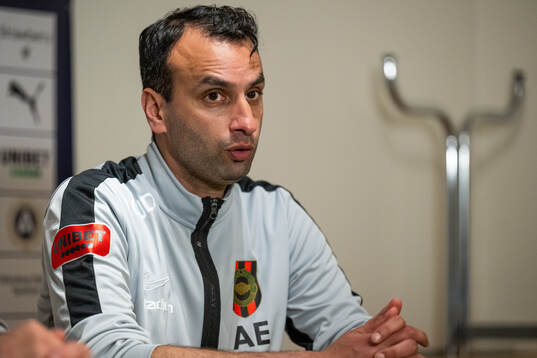Brommapojkarnas tränare Andreas Engelmark