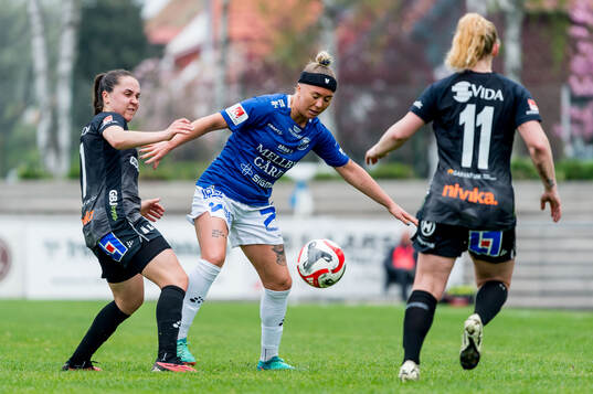 Trelleborgs Linnea Prambrant och Växjö DFFs Heidi