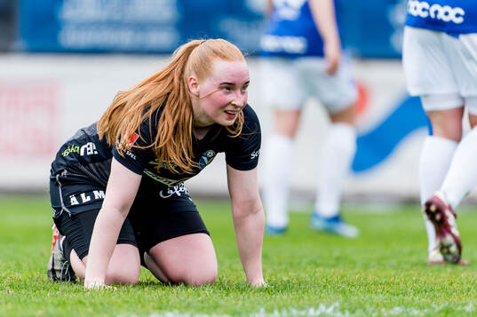 Växjö DFFs Thordis Elva Agustsdottir deppar