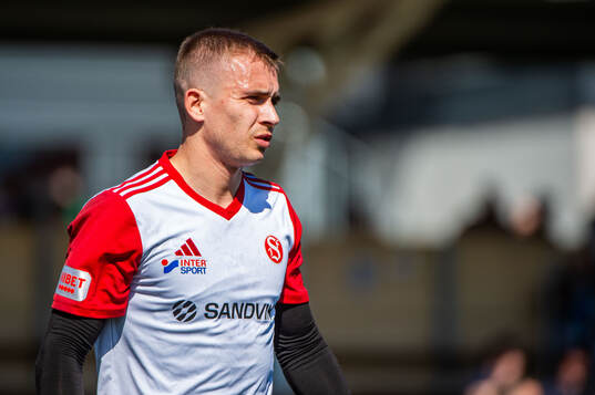 Sandvikens målvakt Felix Jakobsson