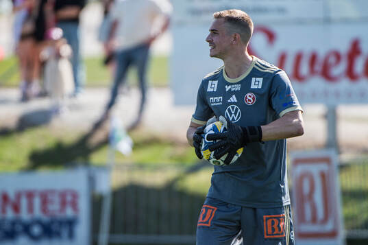 Sandvikens målvakt Felix Jakobsson