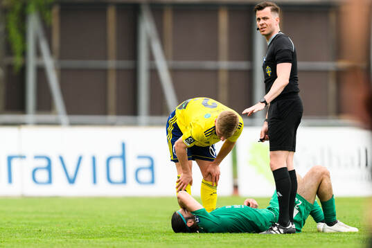 Ljungskiles Mehmet Uzel och Ängelholms William Lindberg
