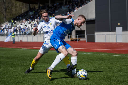 GIF Sundsvalls Marcus Burman och IK Oddevolds Filip Karlin
