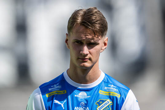 IK Oddevolds Alexander Almqvist vid line-up