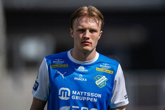IK Oddevolds Gabriel Sandberg vid line-up