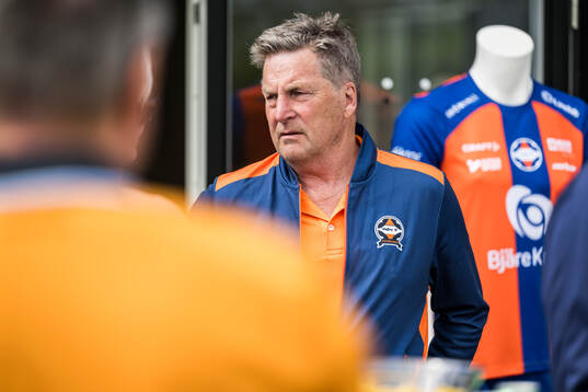 Håkan Eriksson, ordförande i Vejby IF, innan