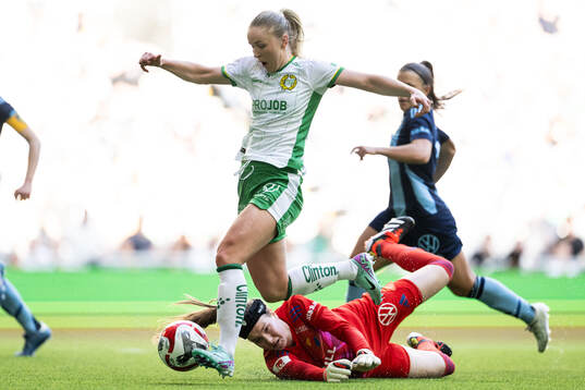 Hammarbys Anna Jøsendal gör 3-1 bakom Djurgårdens