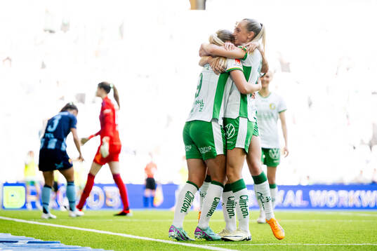 Hammarbys Anna Jøsendal jublar